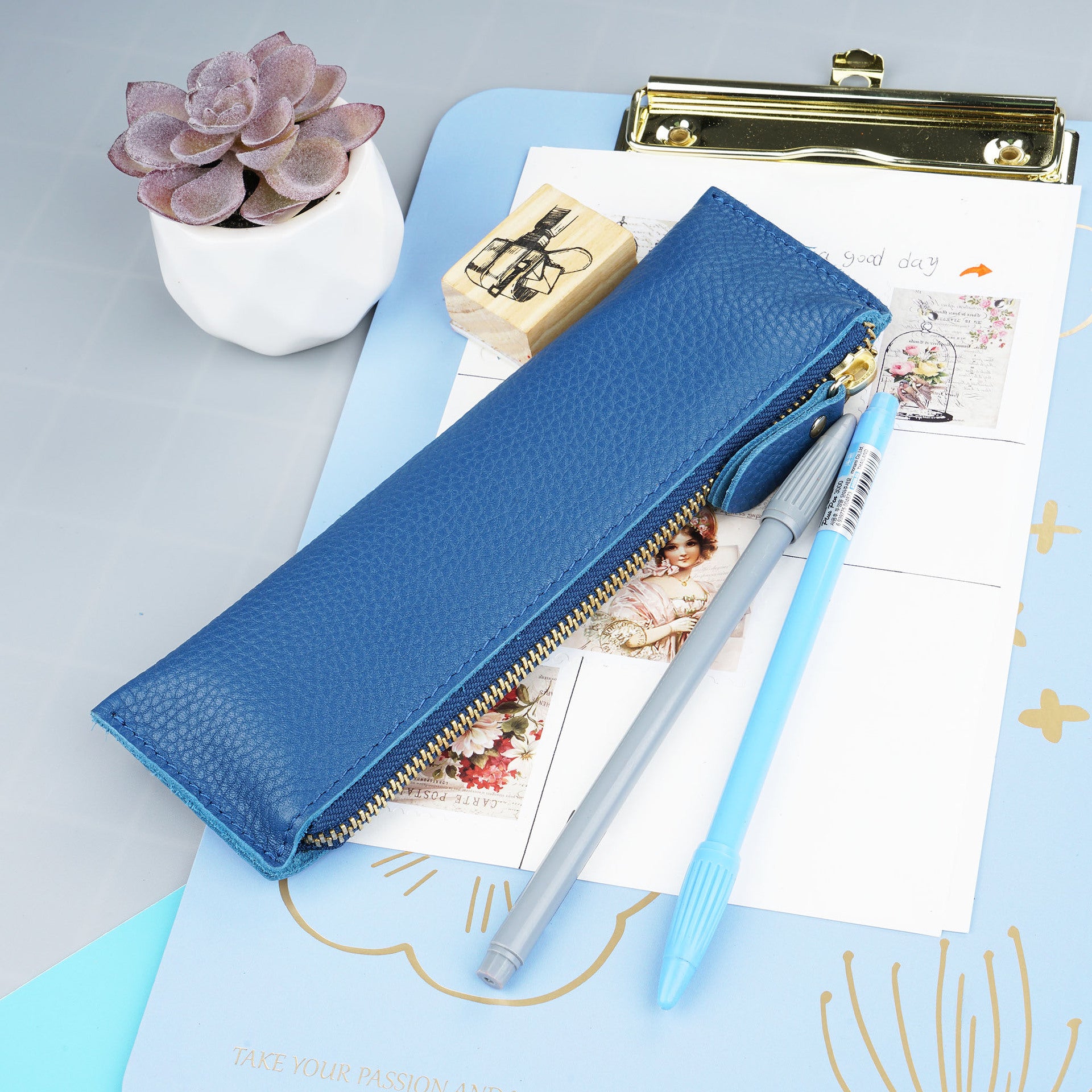 Wholesale Leather Retro Pen Handicraft Pen Sleeve